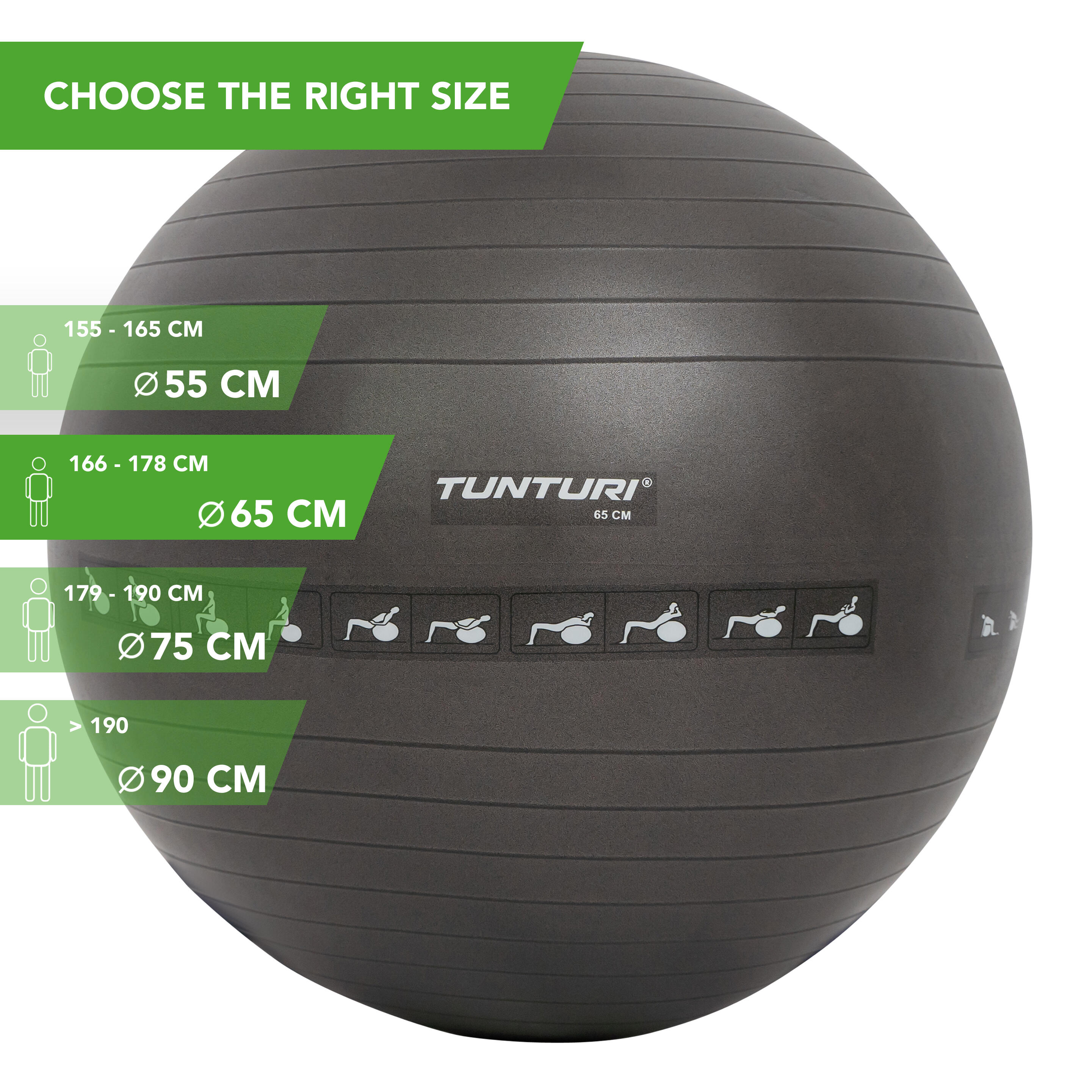 Gym Ball Anti Burst ∅65 cm 5/8