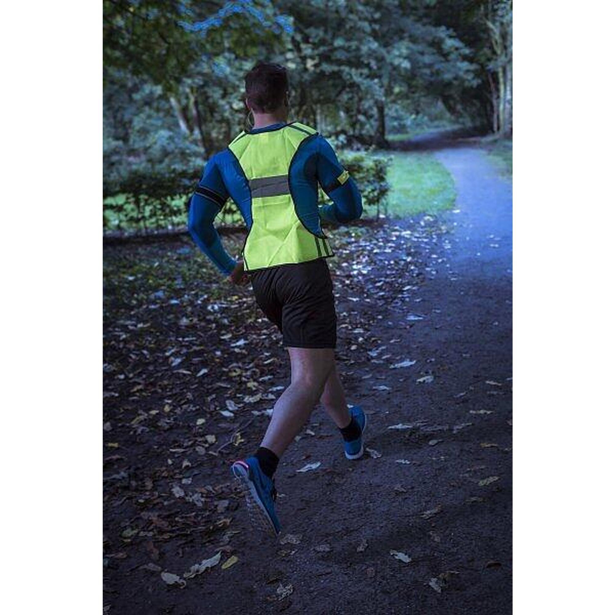Gilet fluo course top a pied decathlon