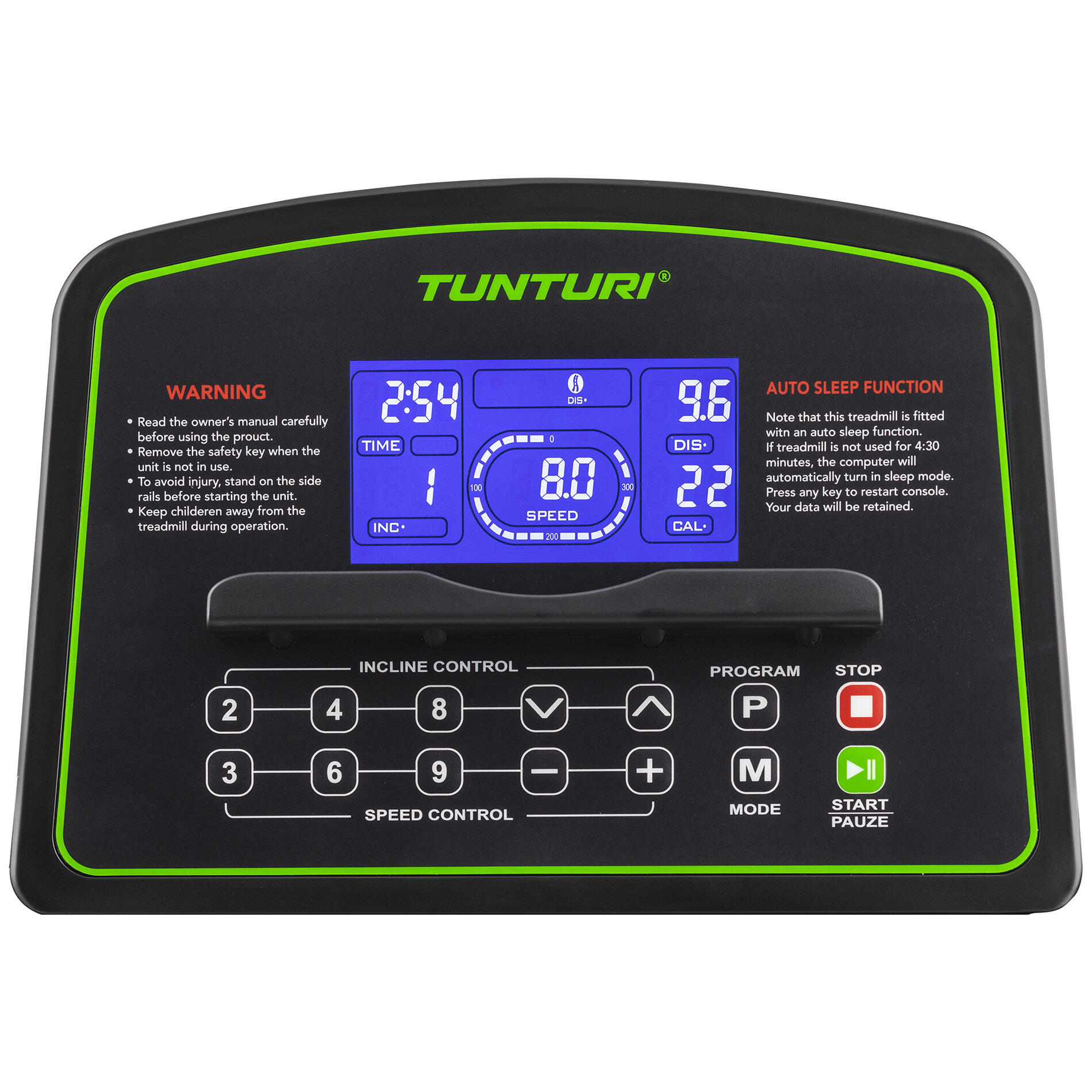 Bieżnia do biegania-Bluetooth-Prędkość do 16km/h-10%-Tunturi-CardioFit T40
