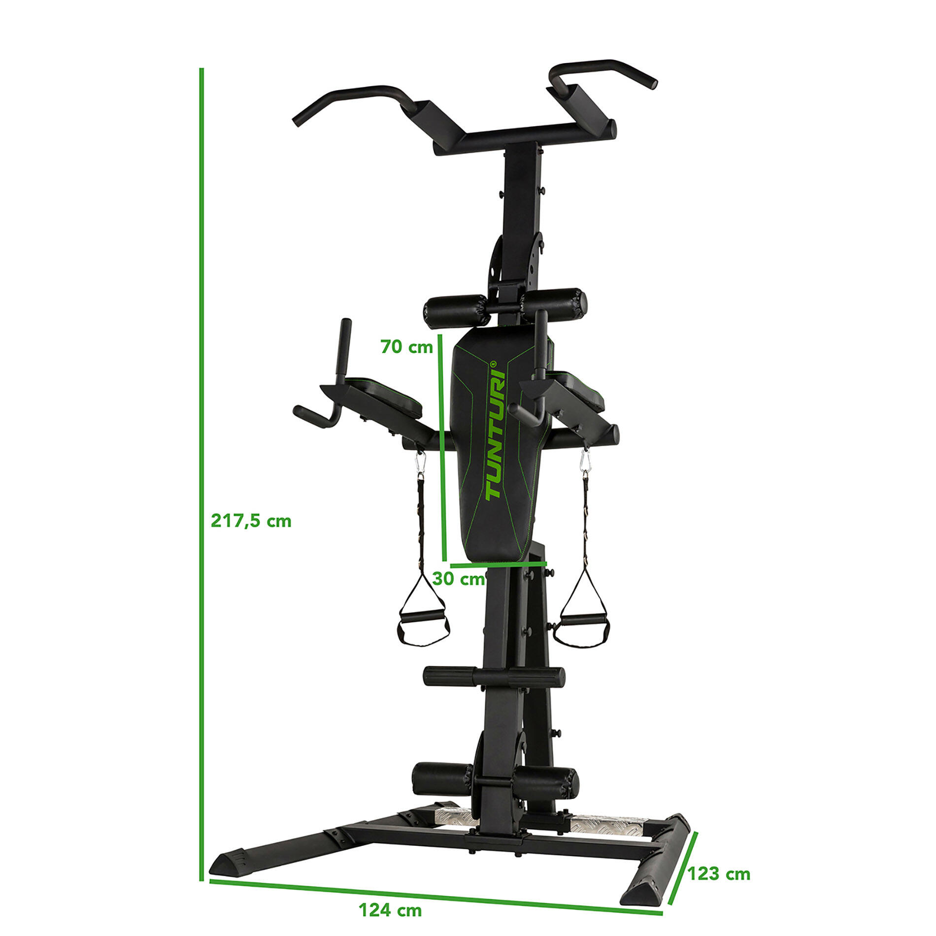 Kraftstation - Power Tower PT80 - Pull up Station - Dip Station - Bauchbrett 4/7