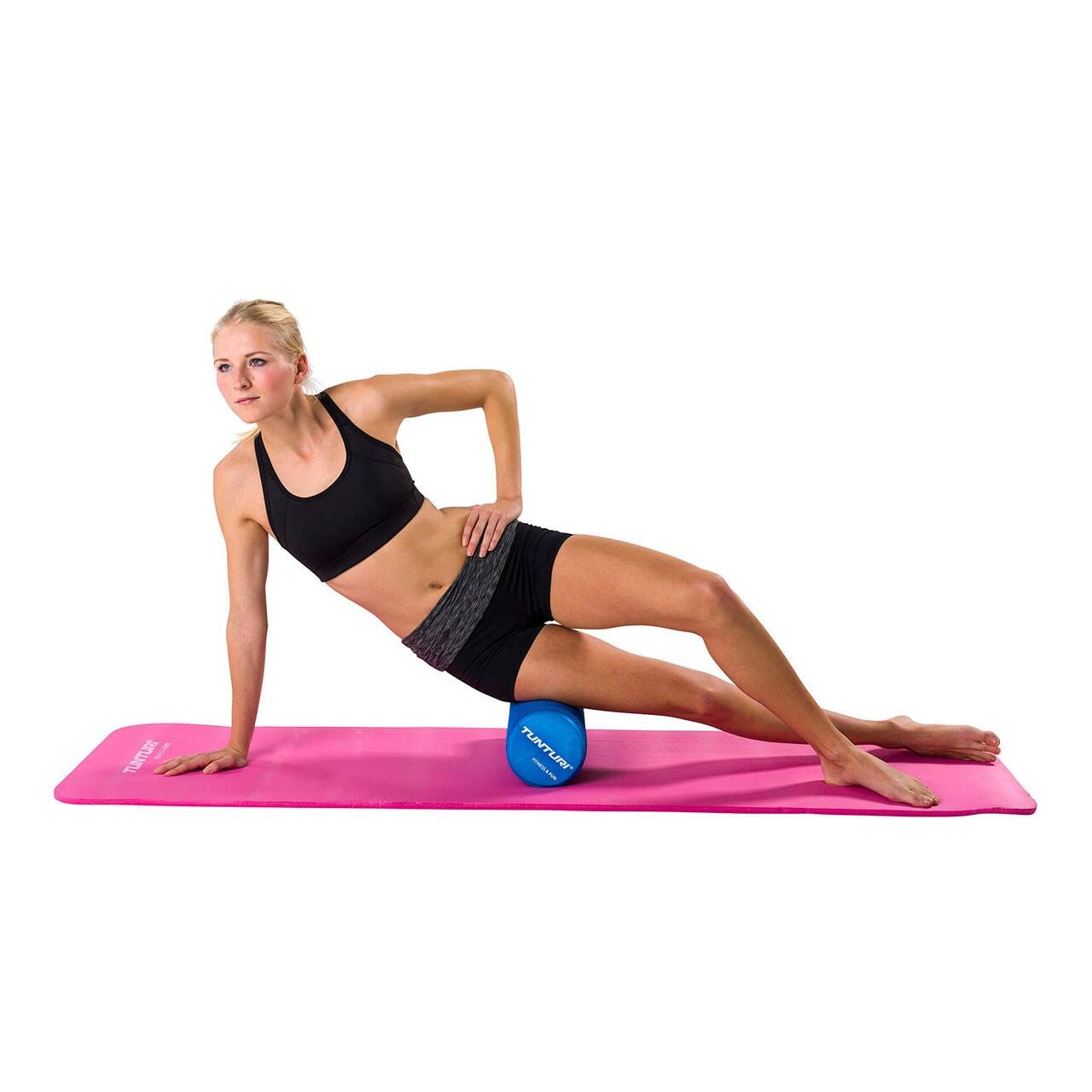 Rodillo Tunturi Yogamousse 40 cm azul 2/4