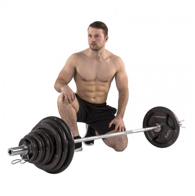 Tunturi Olympisches Gewichtsset 100 kg Schwarz 3/5