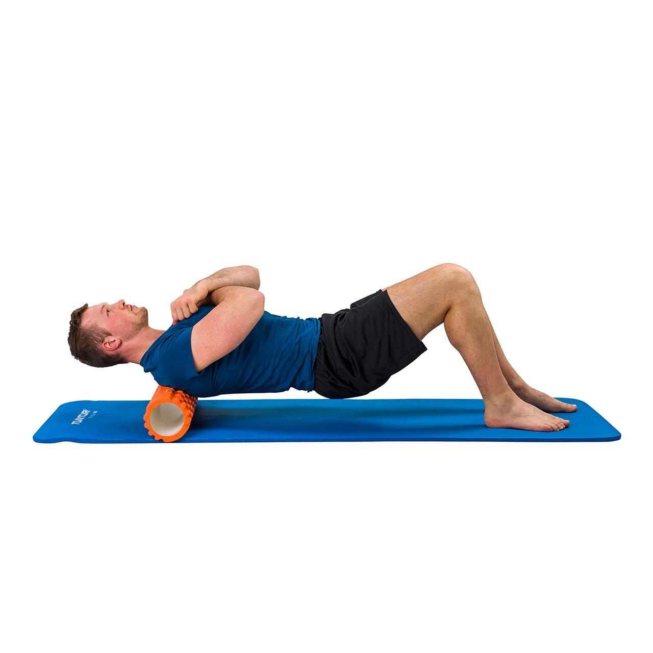 Rodillo de espuma texturizada para yoga 61cm naranja 3/7