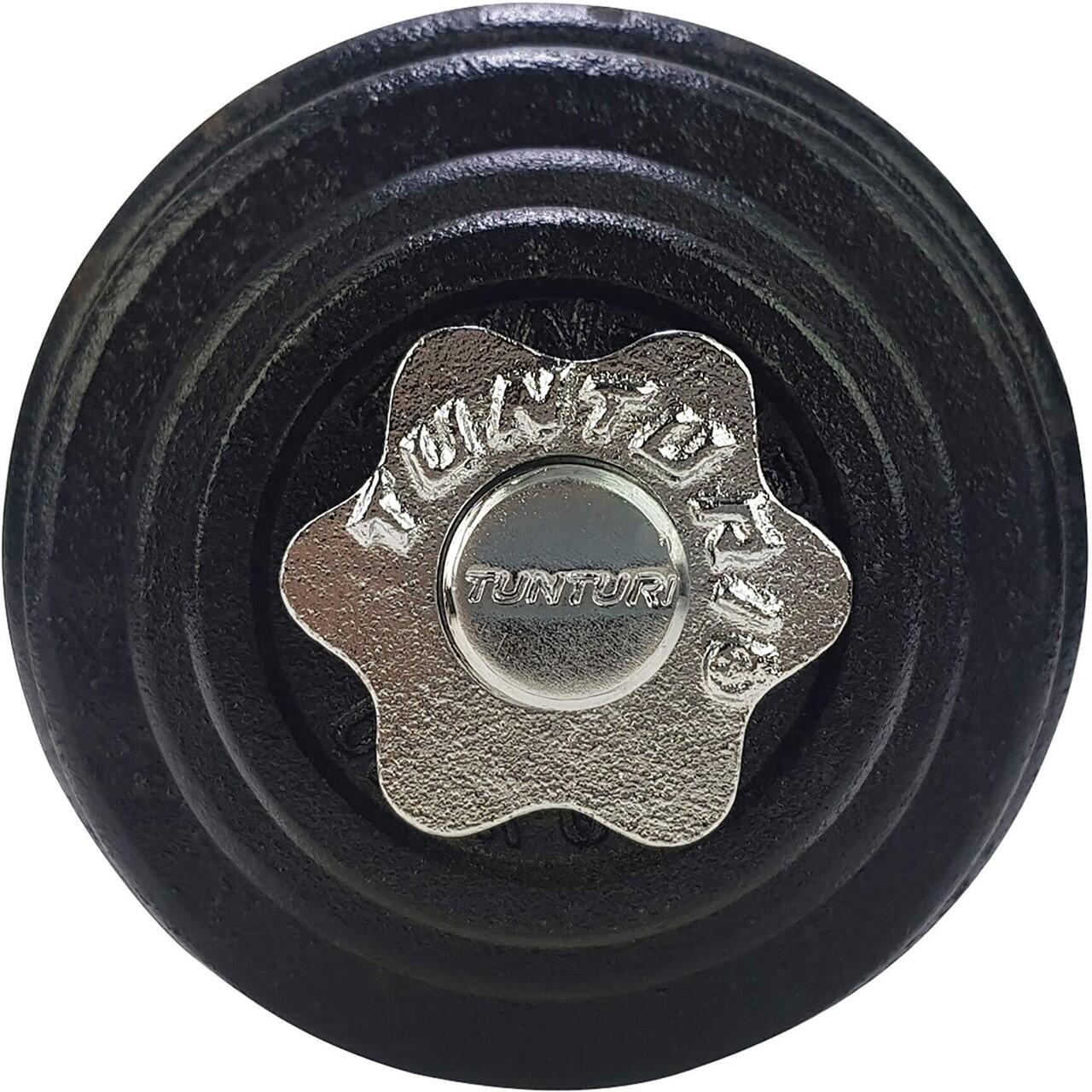 Dumbell Gietijzer totaal 10kg - Halterset met schroefsluiting