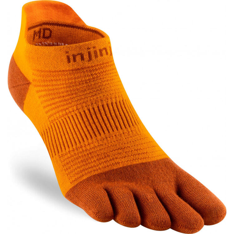 Injinji - Chaussettes À Orteils De Running Run Lightweight No Show Coolmax Unisexe - Chaussettes - Orange - Decathlon