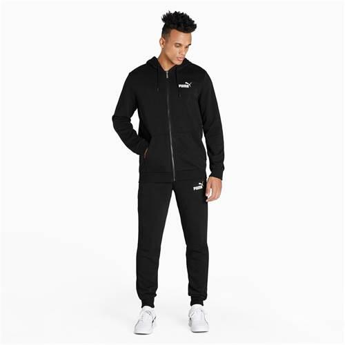 Veste à capuche zippée avec petit logo Essentials Homme PUMA Black