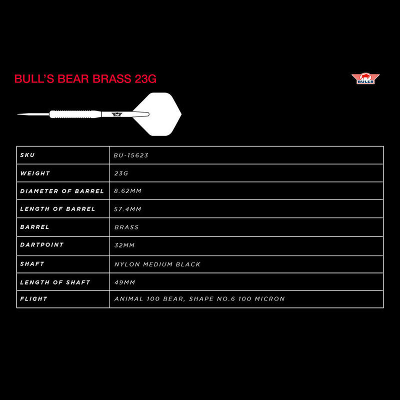 Fléchettes Bull's Bear Brass