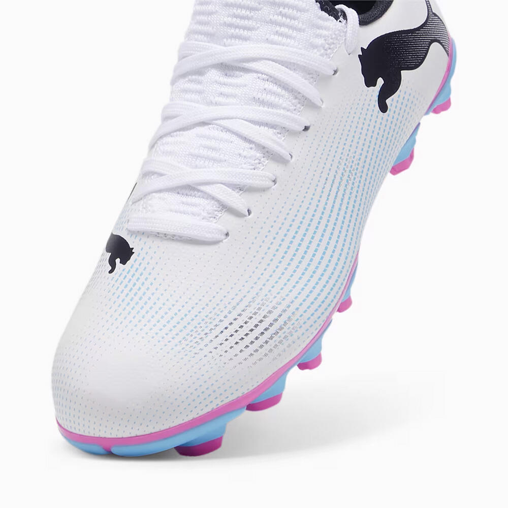 FUTURE 7 PLAY FG/AG Fußballschuhe Jugendliche PUMA White Black Poison Pink 7/7