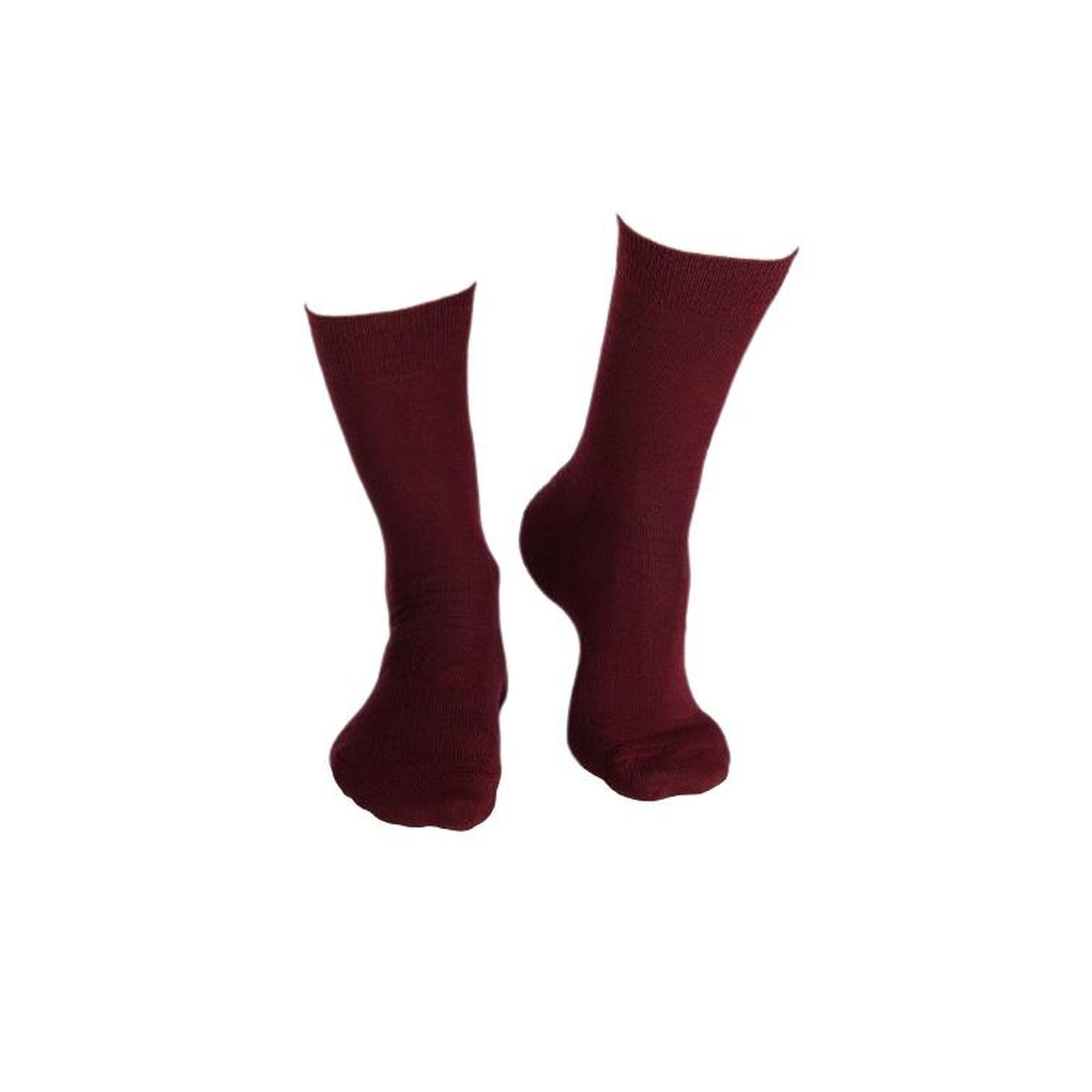 Sosete antibacteriene din lana merino Fine Bordeaux, 35-38 EU