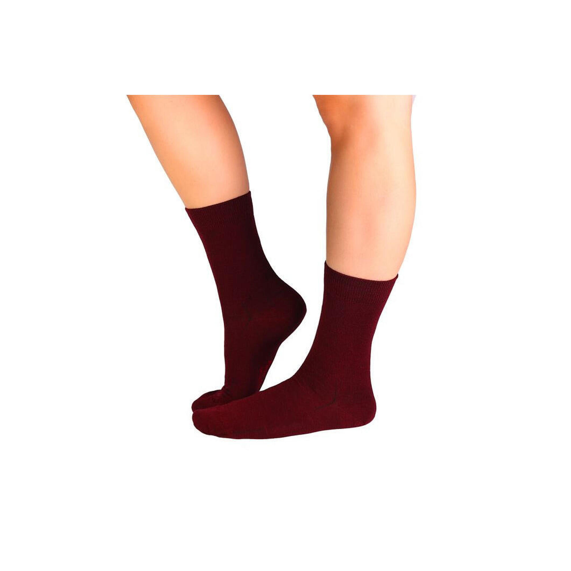Sosete antibacteriene din lana merino Fine Bordeaux, 35-38 EU