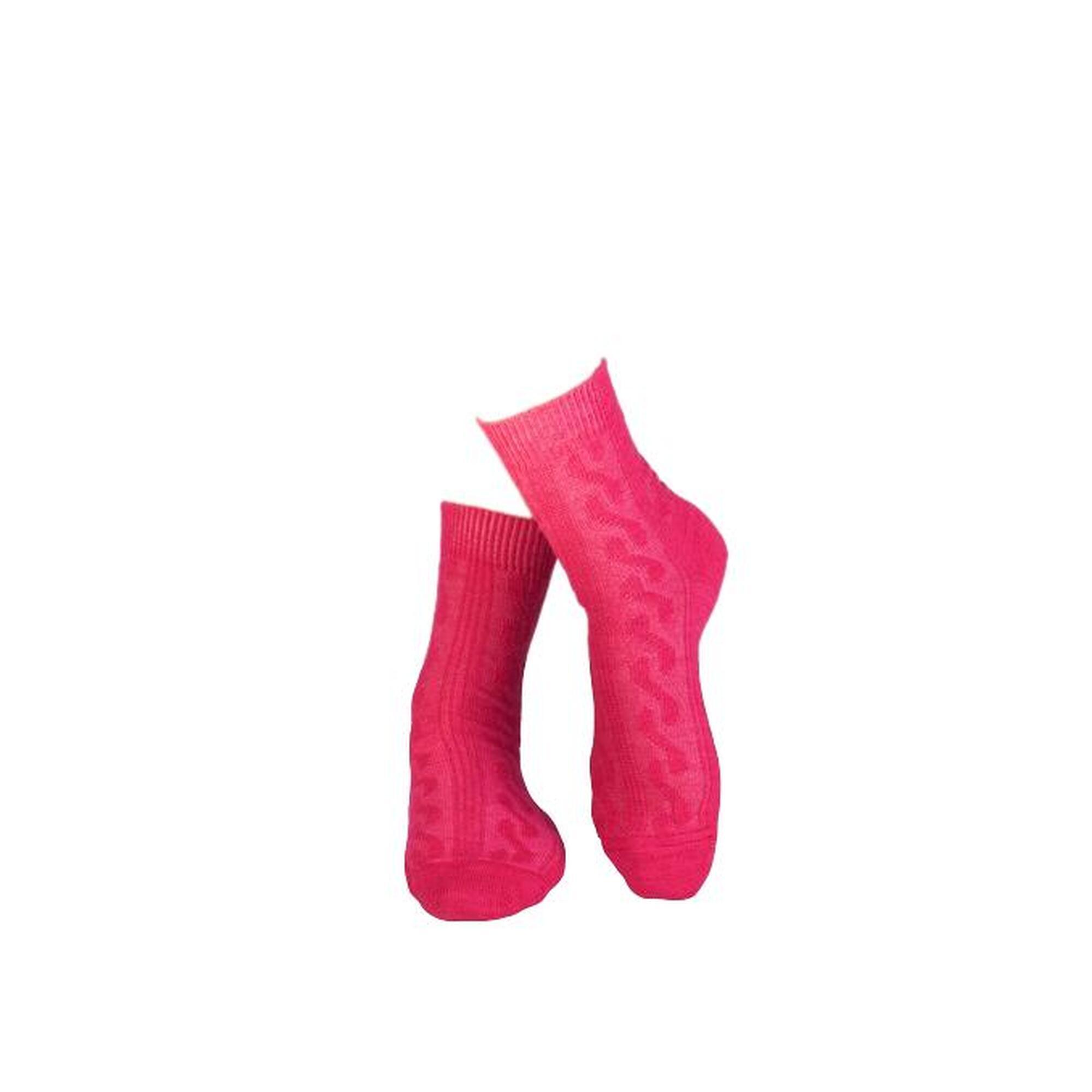 Sosete antibacteriene din lana merino Warm Light Fuchsia, 35-38 EU