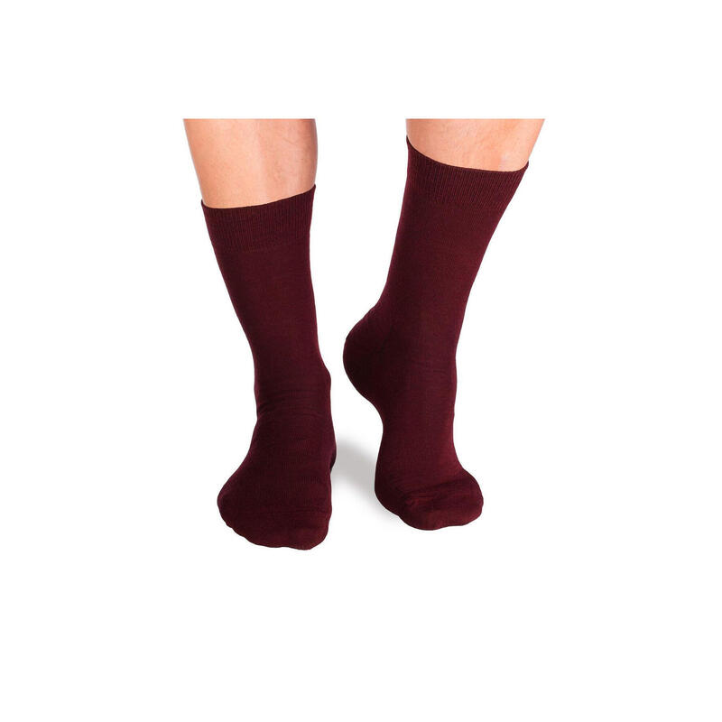 Sosete antibacteriene din lana merino Fine Bordeaux, 39-42 EU