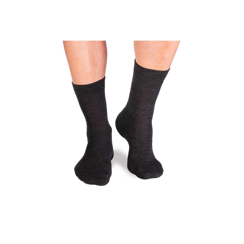 Sosete antibacteriene din lana merino Antracit, 43-46 EU