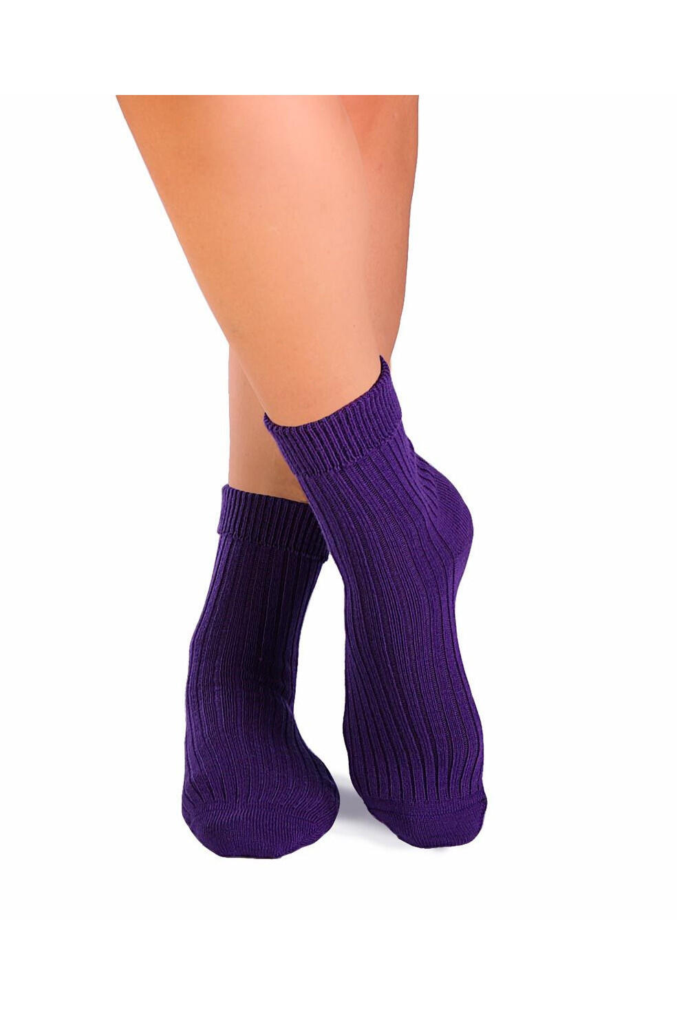 Sosete antibacteriene din lana merino Warm Purple, 39-42 EU