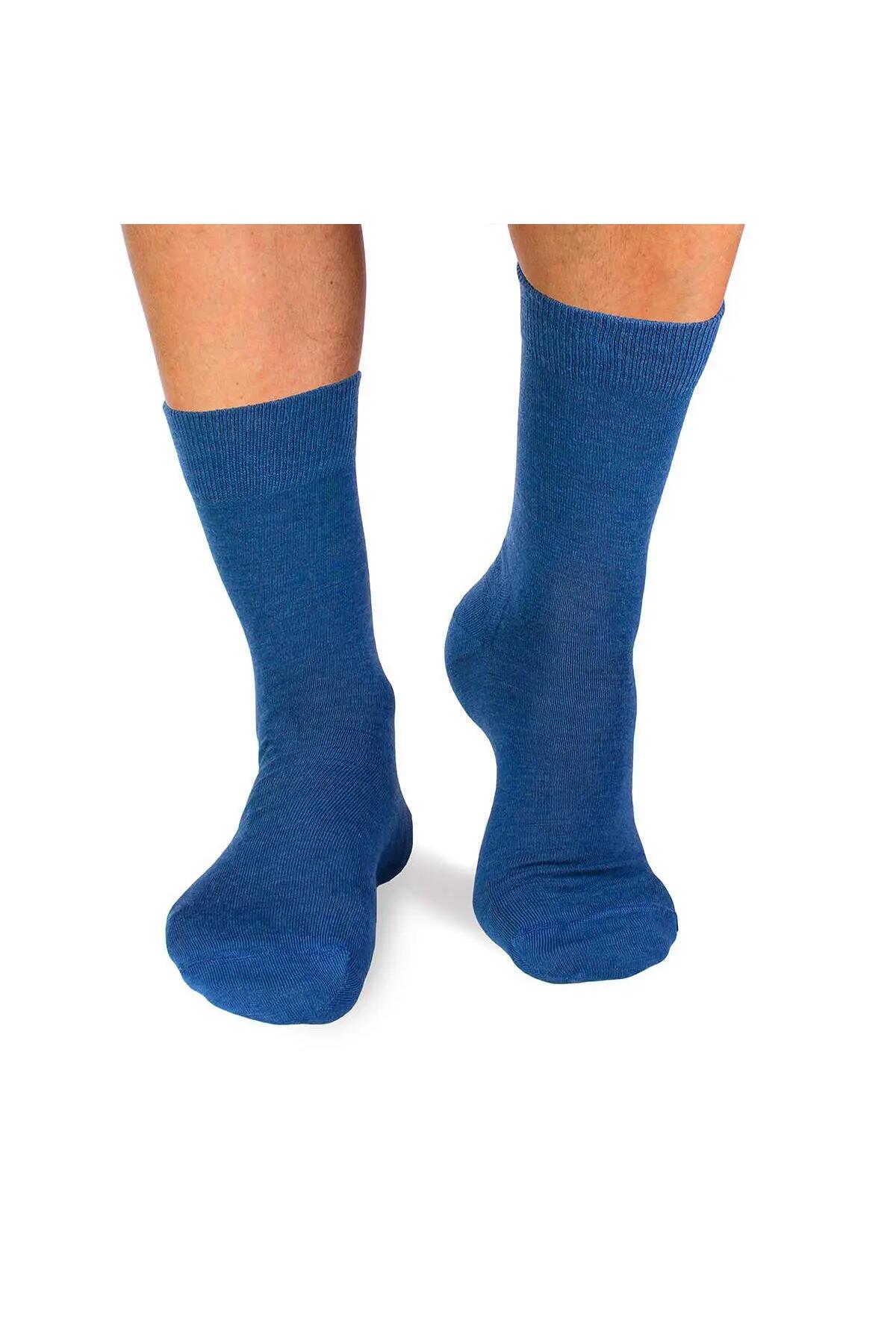Sosete antibacteriene din lana merino Fine Albastru, 39-42 EU 2/7