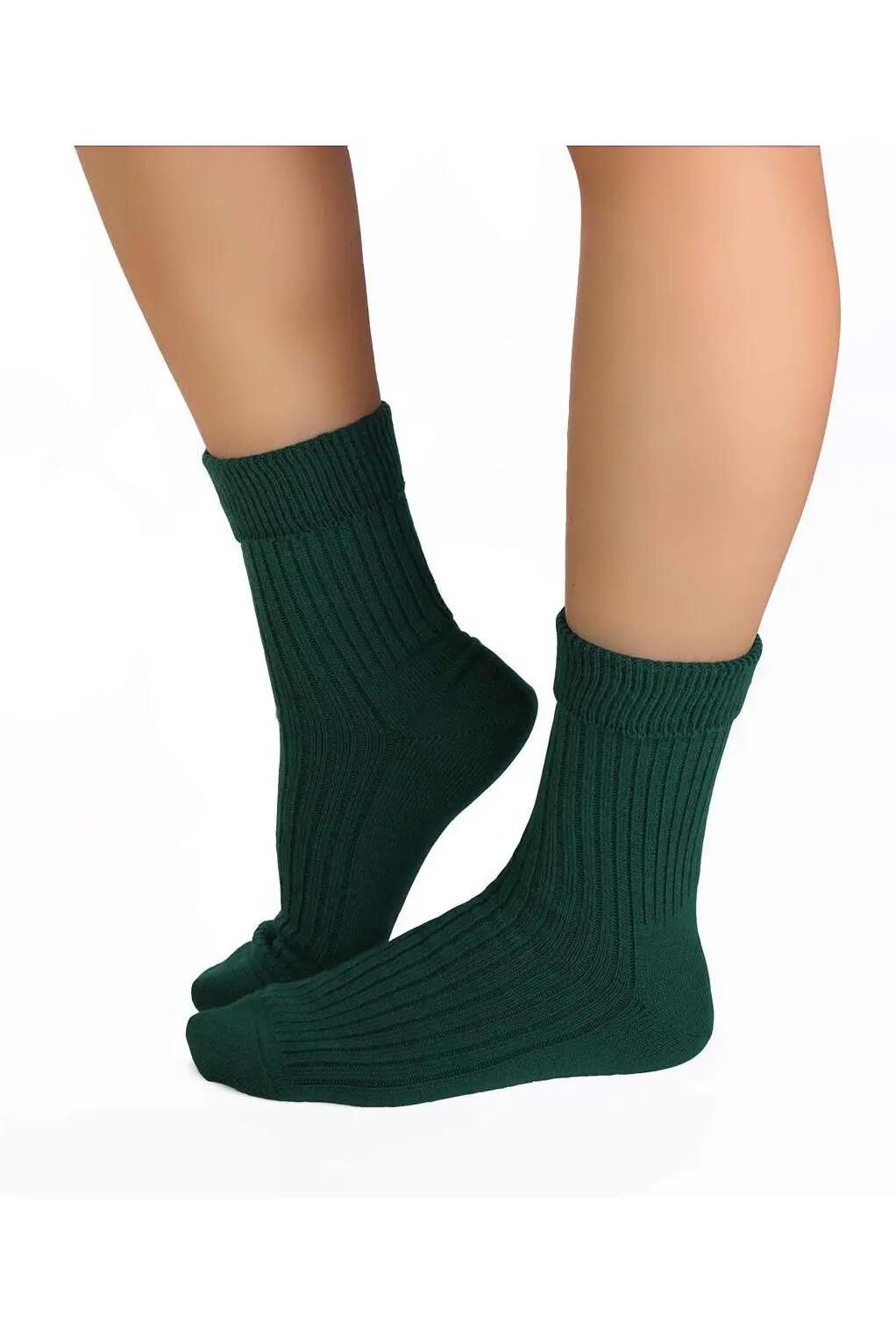 Sosete antibacteriene din lana merino Warm Verde inchis, 39-42 EU 2/2