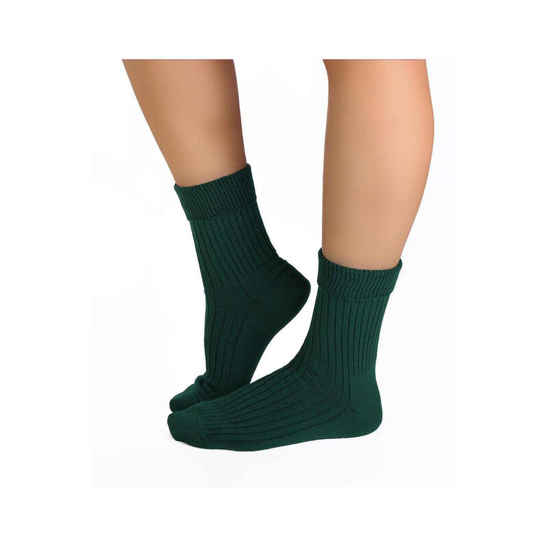Sosete antibacteriene din lana merino Warm Verde inchis, 39-42 EU