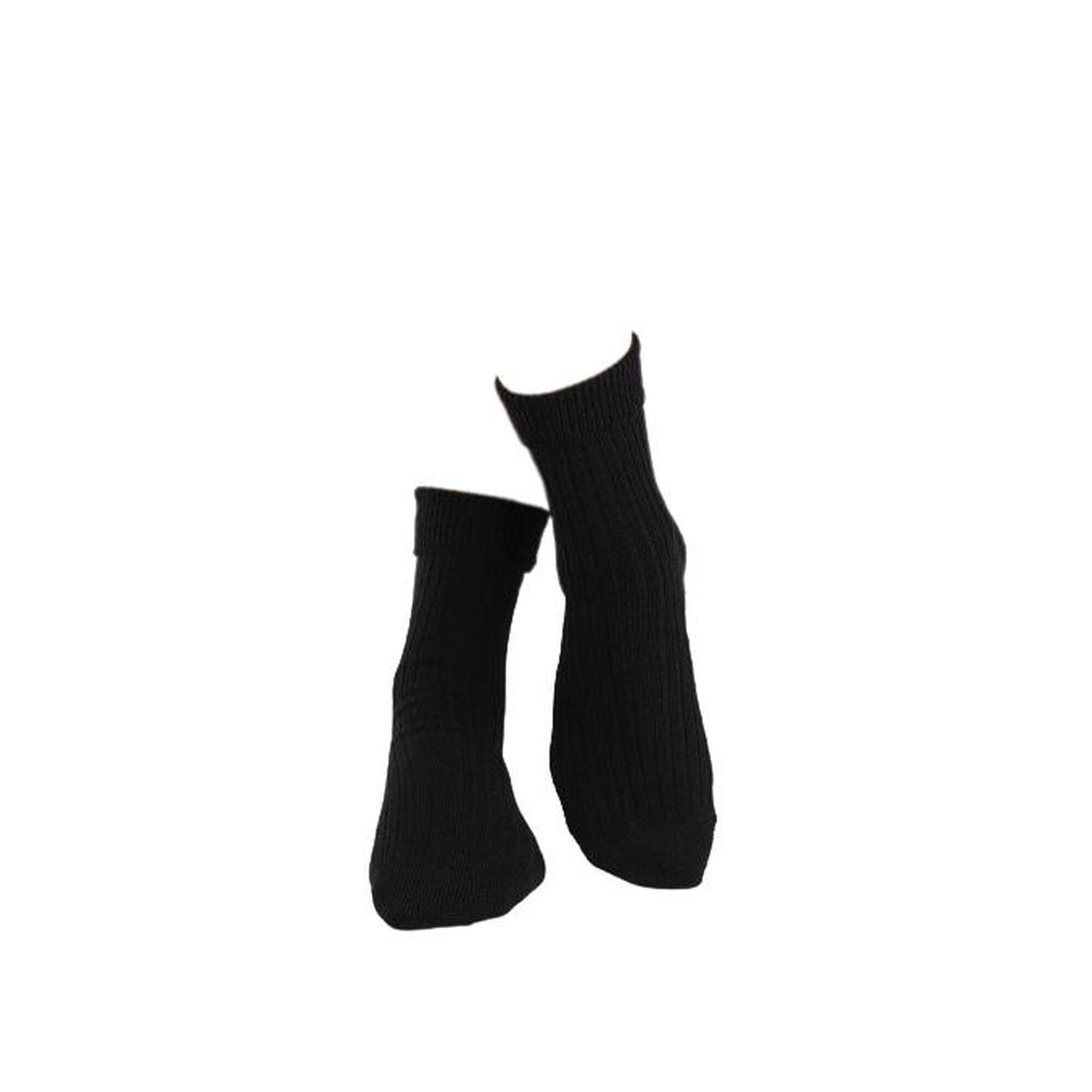 Sosete antibacteriene din lana merino Warm Black, 35-38 EU