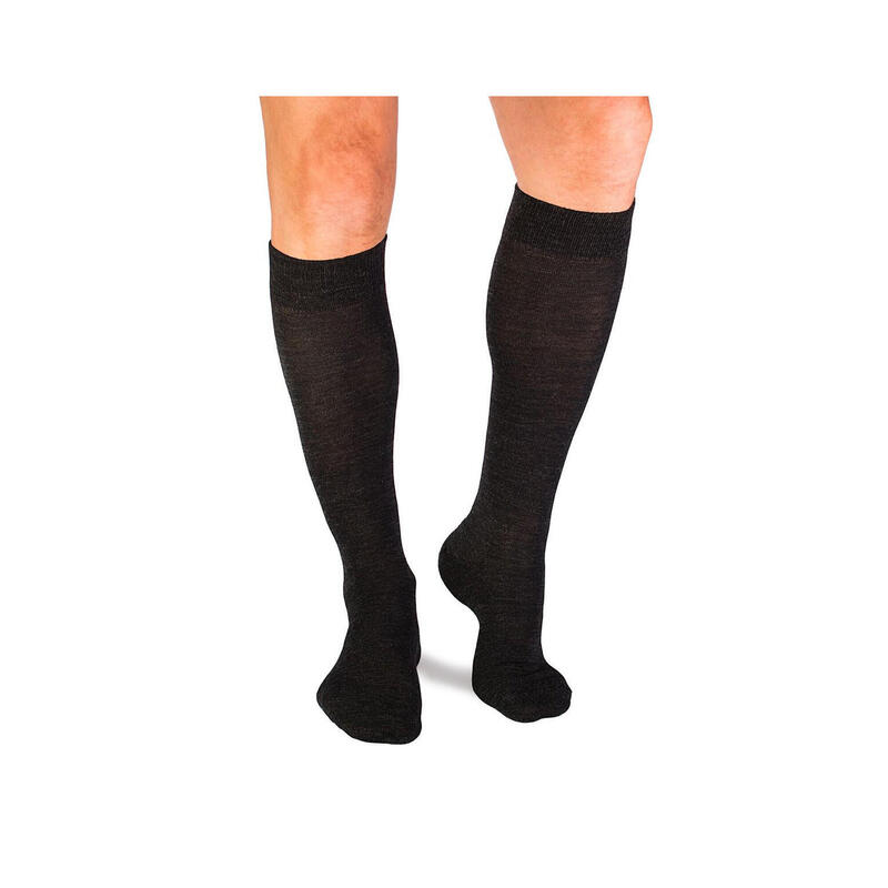Sosete antibacteriene lungi 3/4 din lana merino Fine Anthracite, 35-38 EU