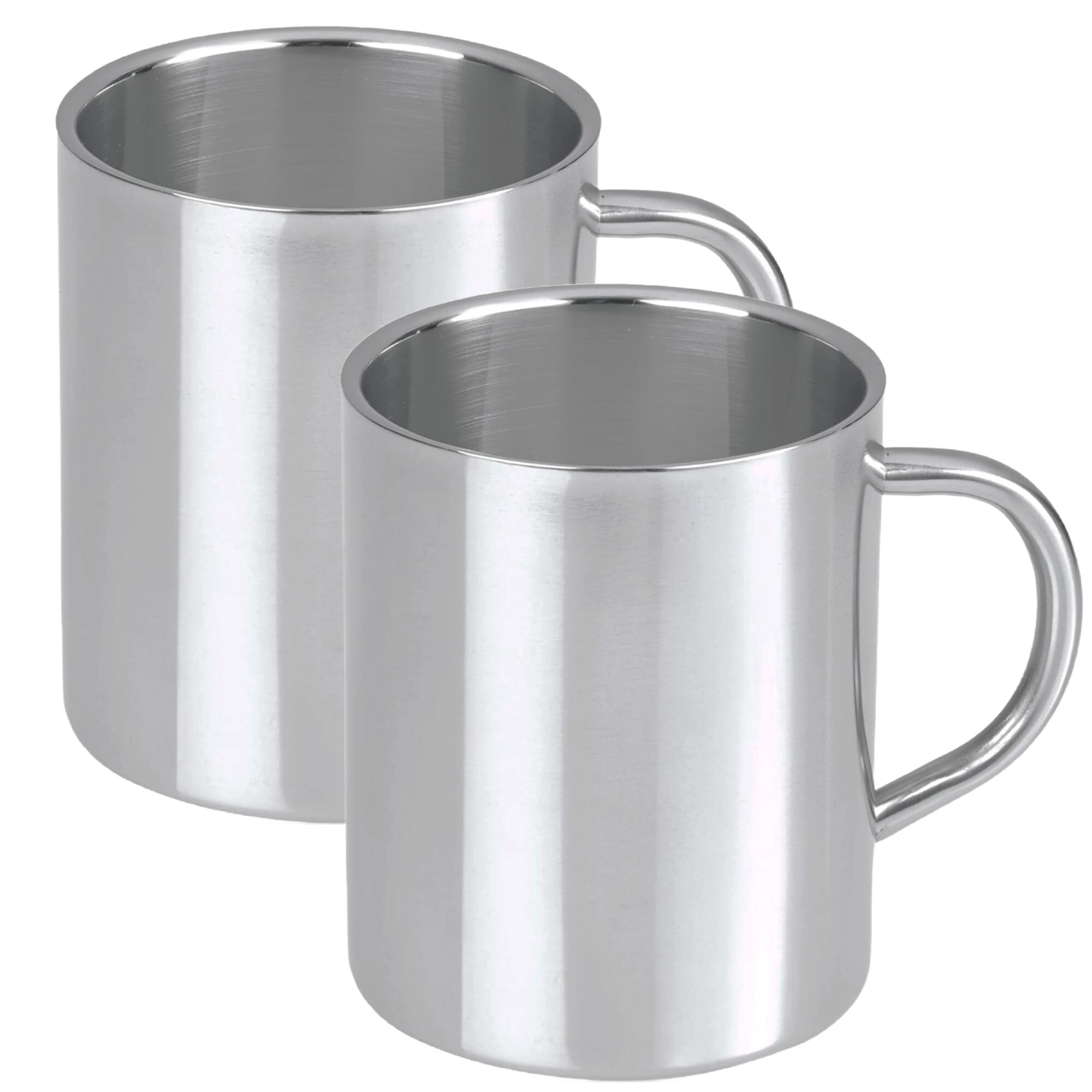 Edelstahl Reisebecher Isoliert Doppelwandig - 304 Edelstahl Für Kaffee & Tee Dunkelgrau