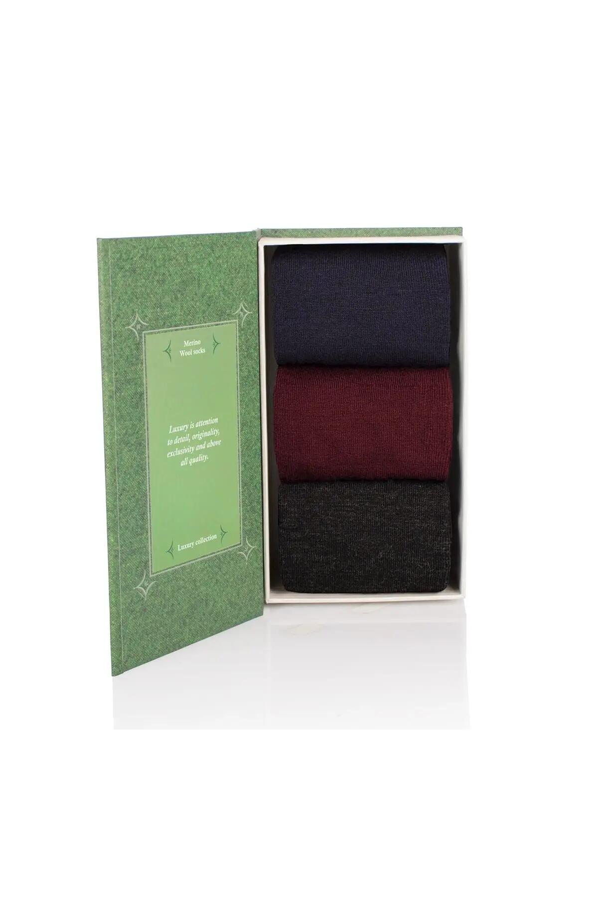Skarpetki 3/4 Fine Merino Luxury Box 3 szt. 3/4