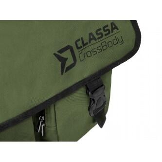 Geanta pescar Delphin Classa CROSSBODY,  de umar, 40x35x13cm, verde