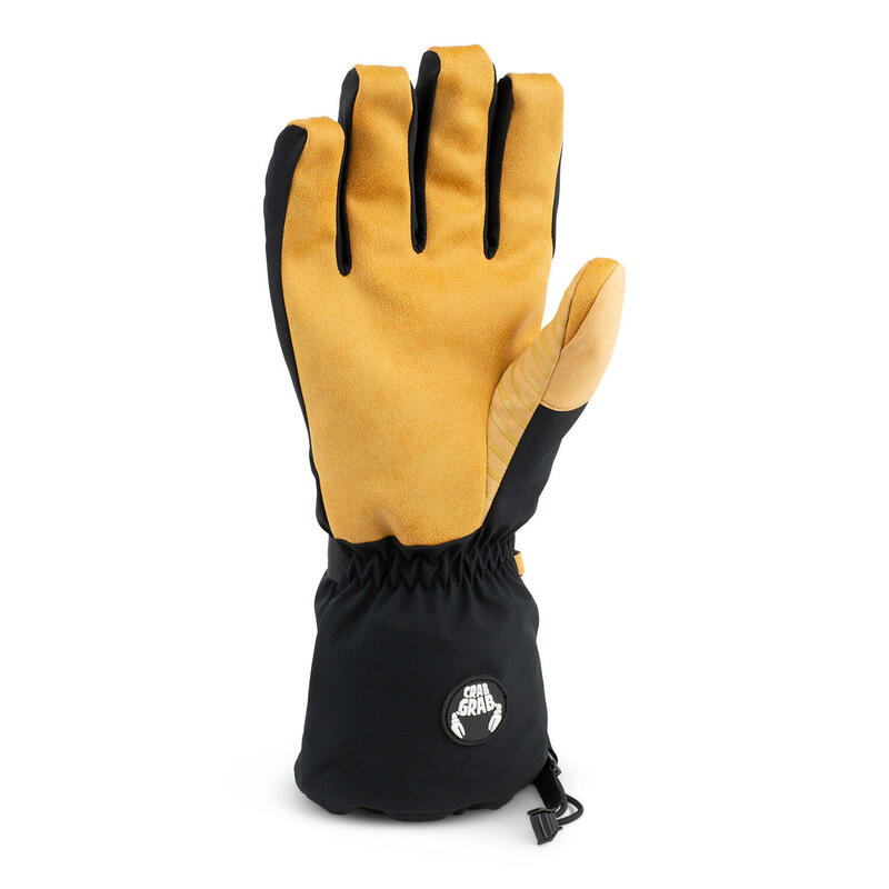 Manusi Snow CRAB GRAB Cinch Glove Black Tan 2024