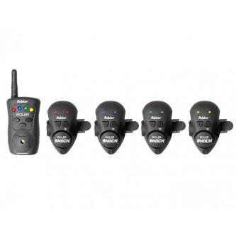 Set avertizori/senzori wireless Delphin ROLER SHOCK, 4+1, vibratie, pe lanseta