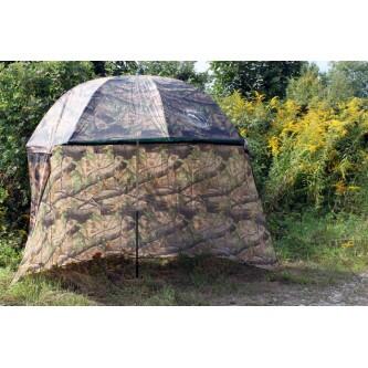 Umbrelă/shelter Delphin PVC perete lateral extins, 250 cm, camuflaj, husa, cuie