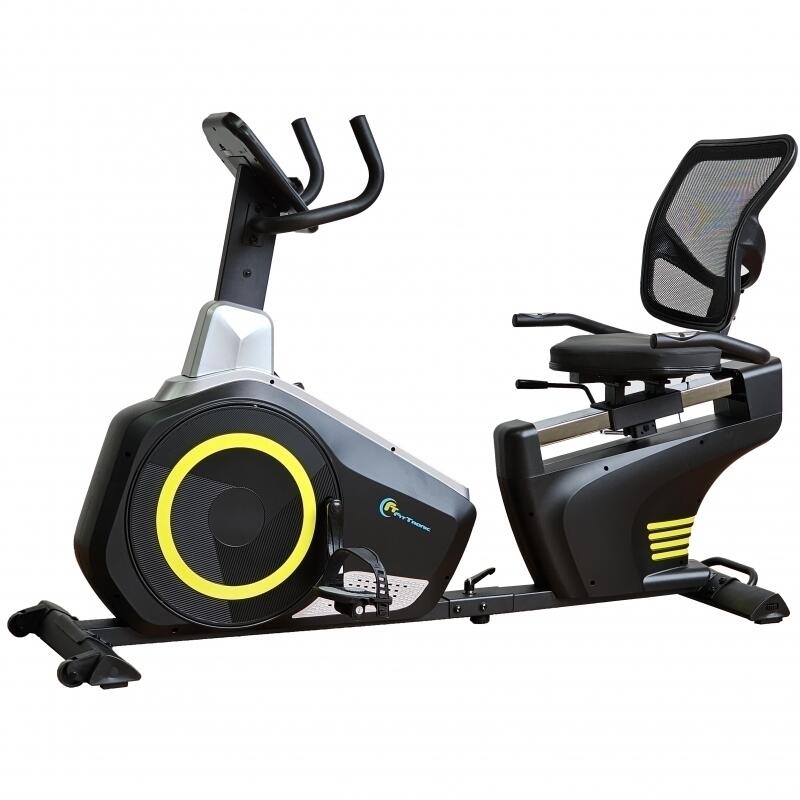 Bicicleta magnetica orizontala FitTronic 609R, Apps Zwift, Kinomap, Fitshow