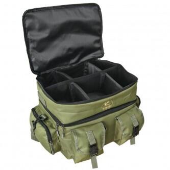 Geanta accesorii pescuit la crap Baracuda B34, 48x33x30 cm, verde