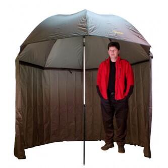 Umbrelă/shelter Delphin perete lateral, diam 250 cm, verde, husa transport, cuie