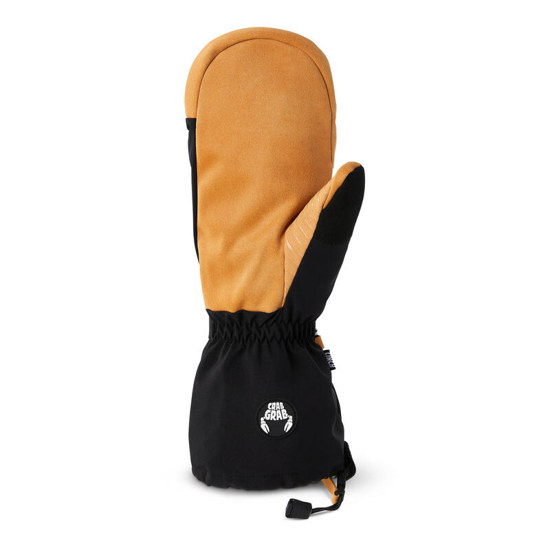 Manusi Snow CRAB GRAB Cinch Mitt Black Tan 2024