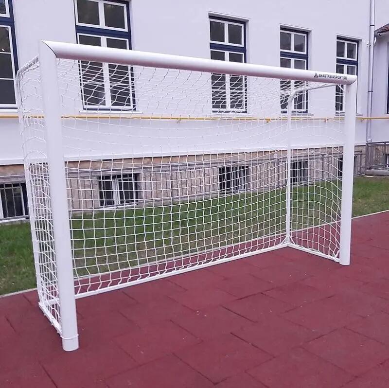 Poarta fotbal 3x2m mobila, aluminiu profil 120x100 mm, spate otel 12/15