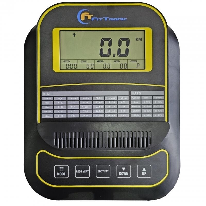 Bicicleta eliptica FitTronic 609ET, Apps Zwift, Kinomap, Fitshow
