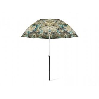 Umbrelă cu perete Delphin CLASSA CAMO, 250 cm, snururi + cuie fixare, husa