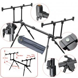 Rodpod lansete, Baracuda RP09, 4 posturi