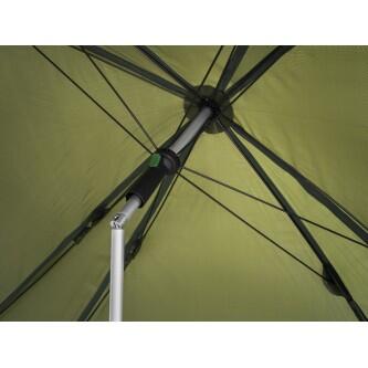 Umbrelă Delphin RAINY, diagonala 250 cm, verde, husa transport, corzi si cuie