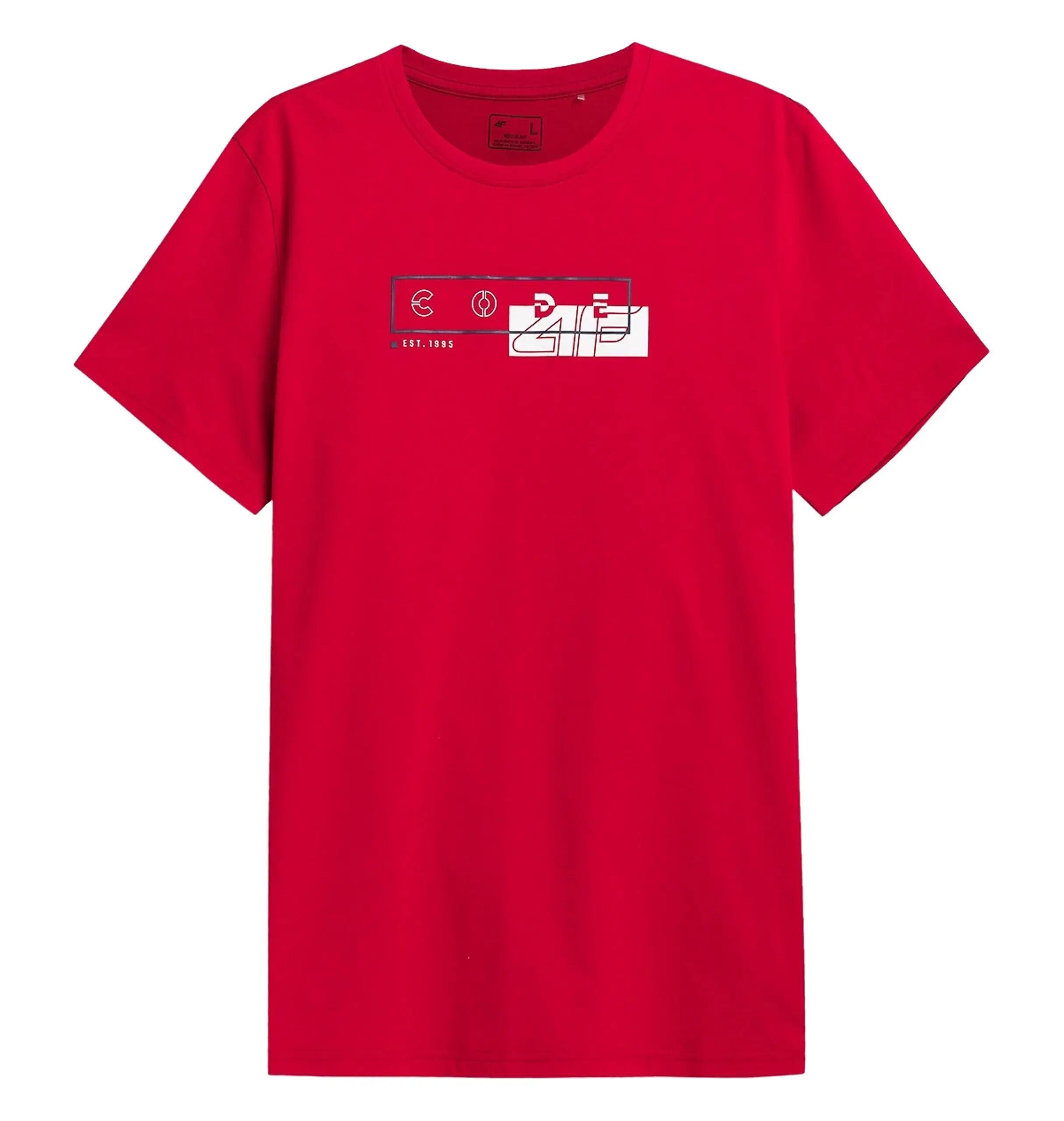 tricou barbati 4F TSM021, Rosu, L 4/5