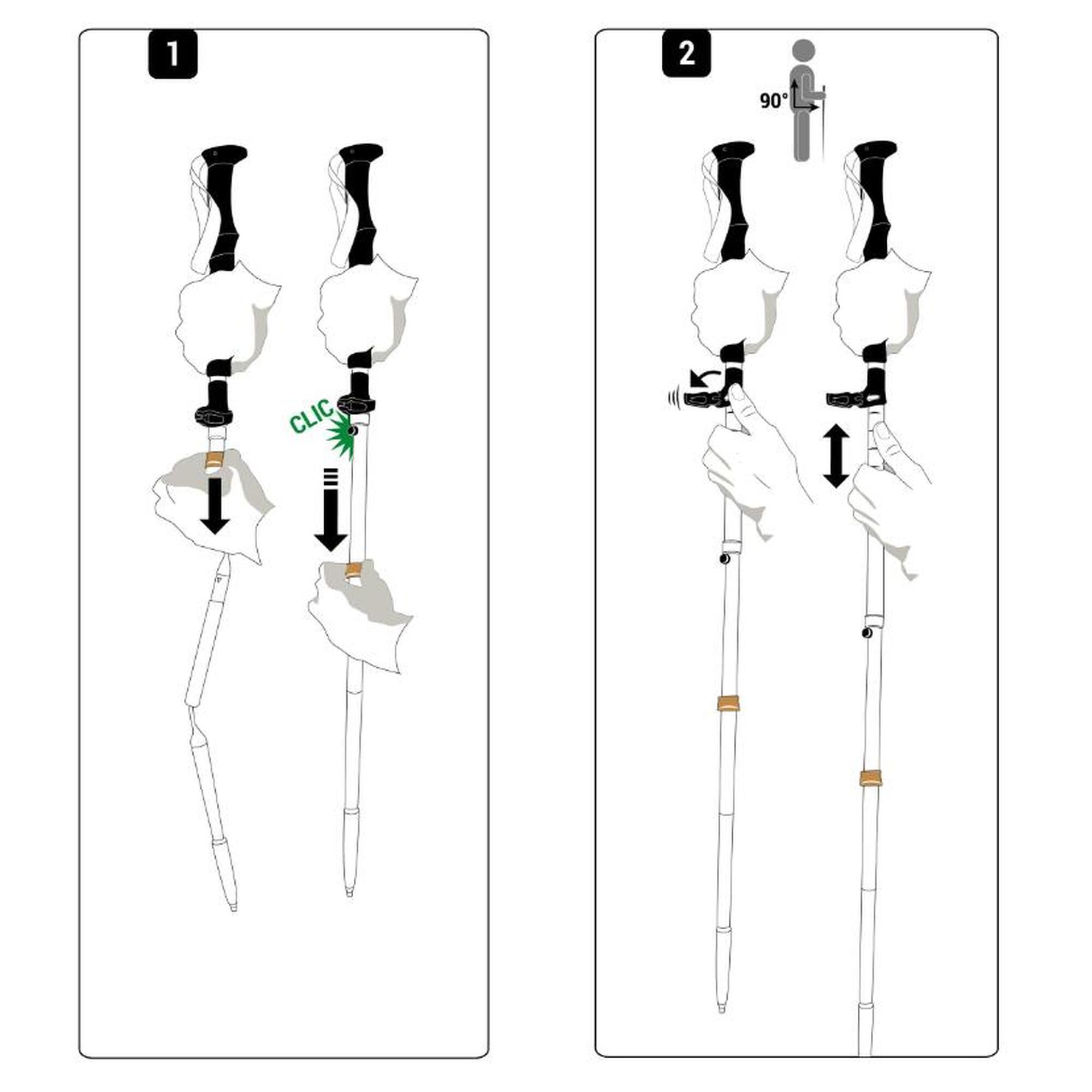 Batons de trail APEX 100% carbone