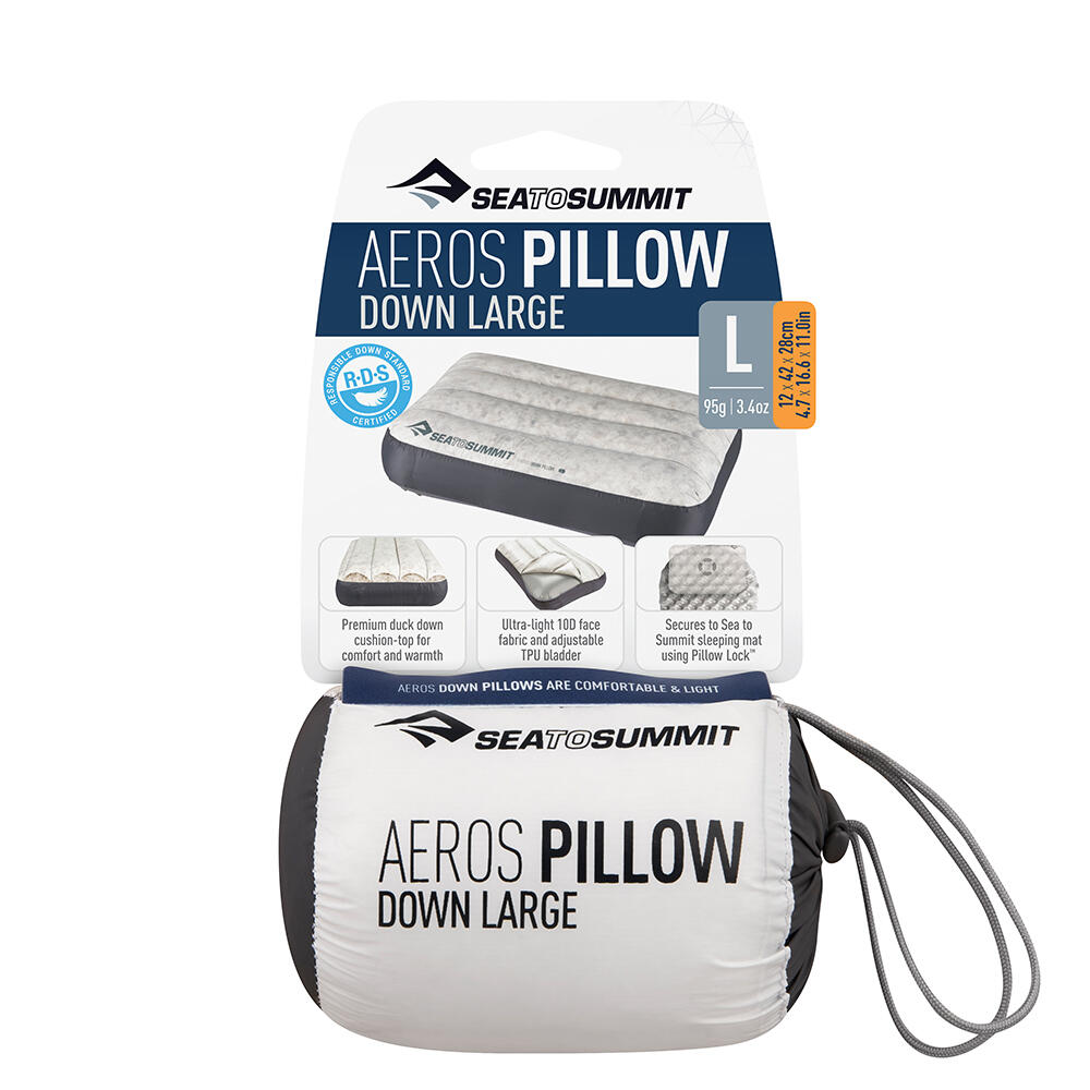 Aeros Down Pillow Large Grey 3/5