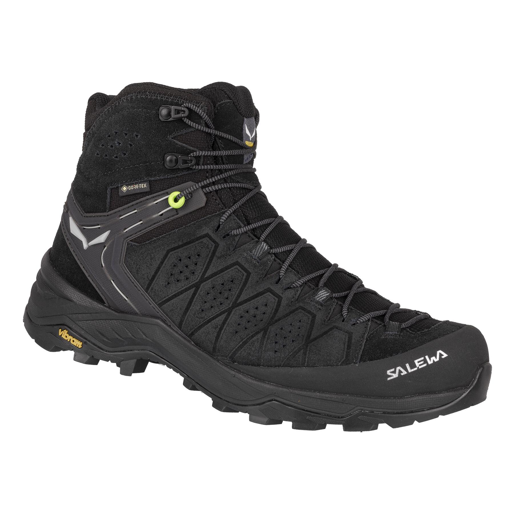 Sapatos de trekking homem salewa ms alp trainer 2 mid gtx preto
