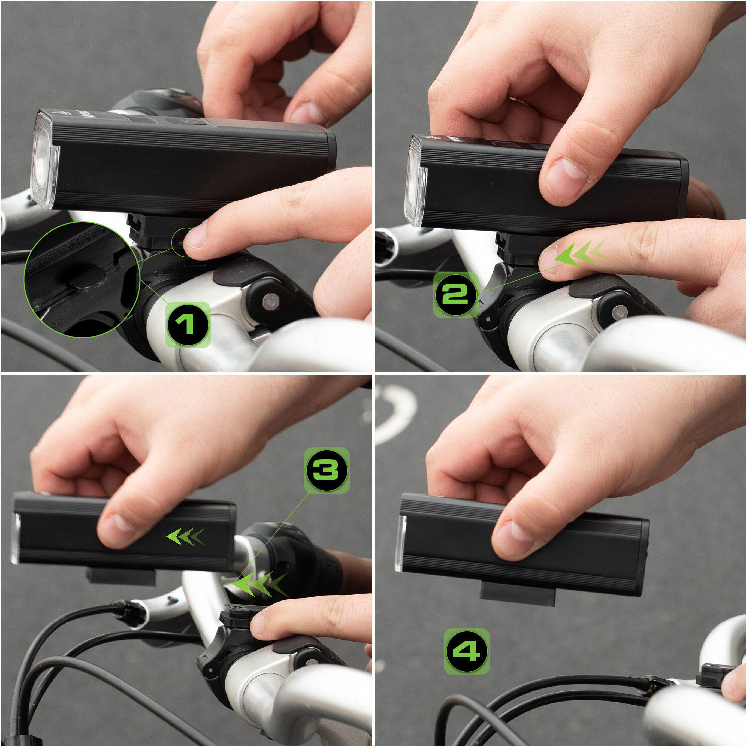 Luce anteriore per bici Vayox VA0073 1020 lm, ricaricabile, LCD, powerbank 6/7