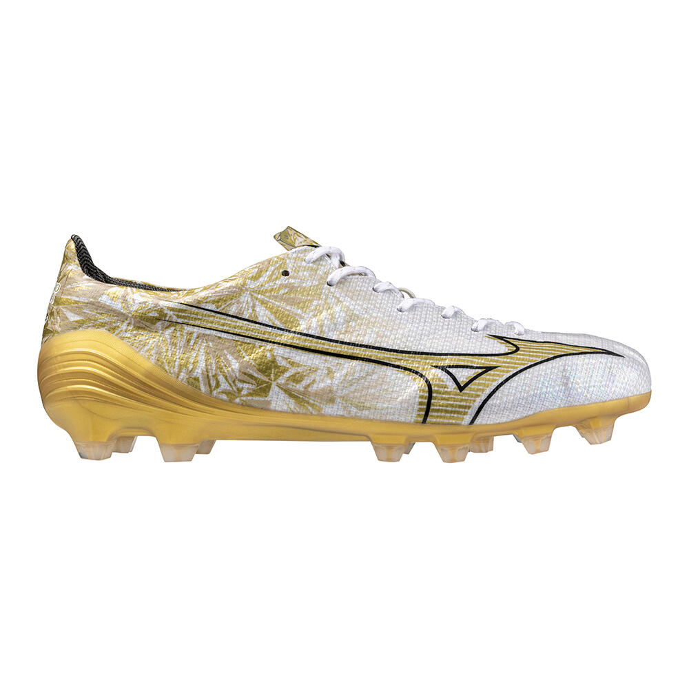 Mizuno Alpha Japan Mens White/Gold Football Boots | Decathlon