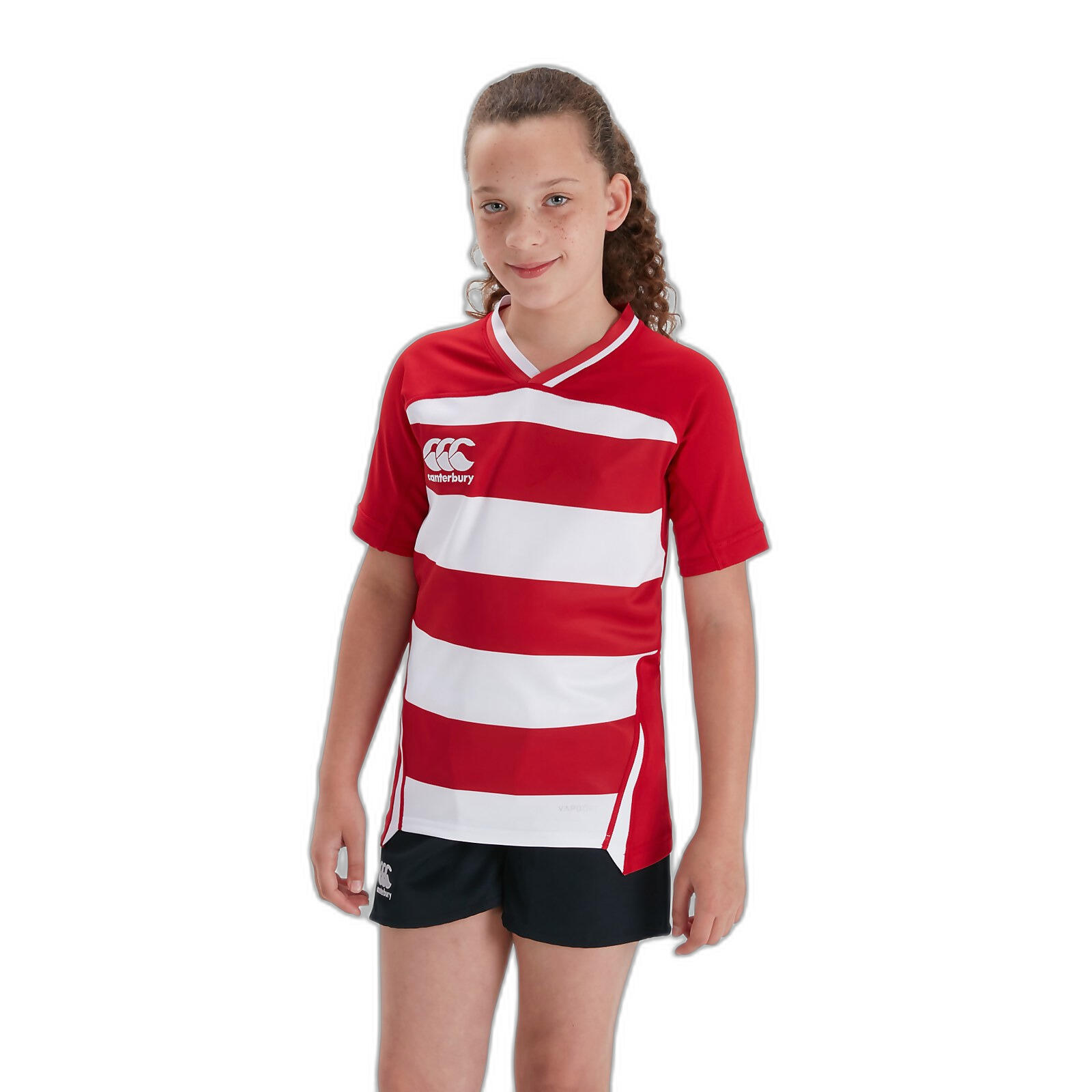 Canterbury Maglia da bambino a righe Vapodri Evader