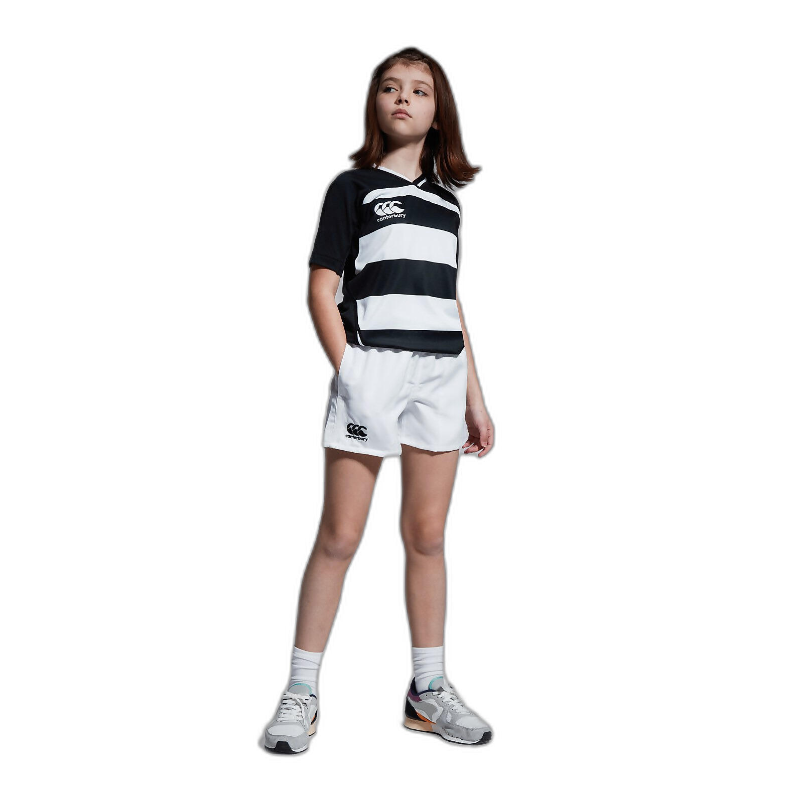 Camiseta de rayas para niños Canterbury Vapodri Evader 3/5