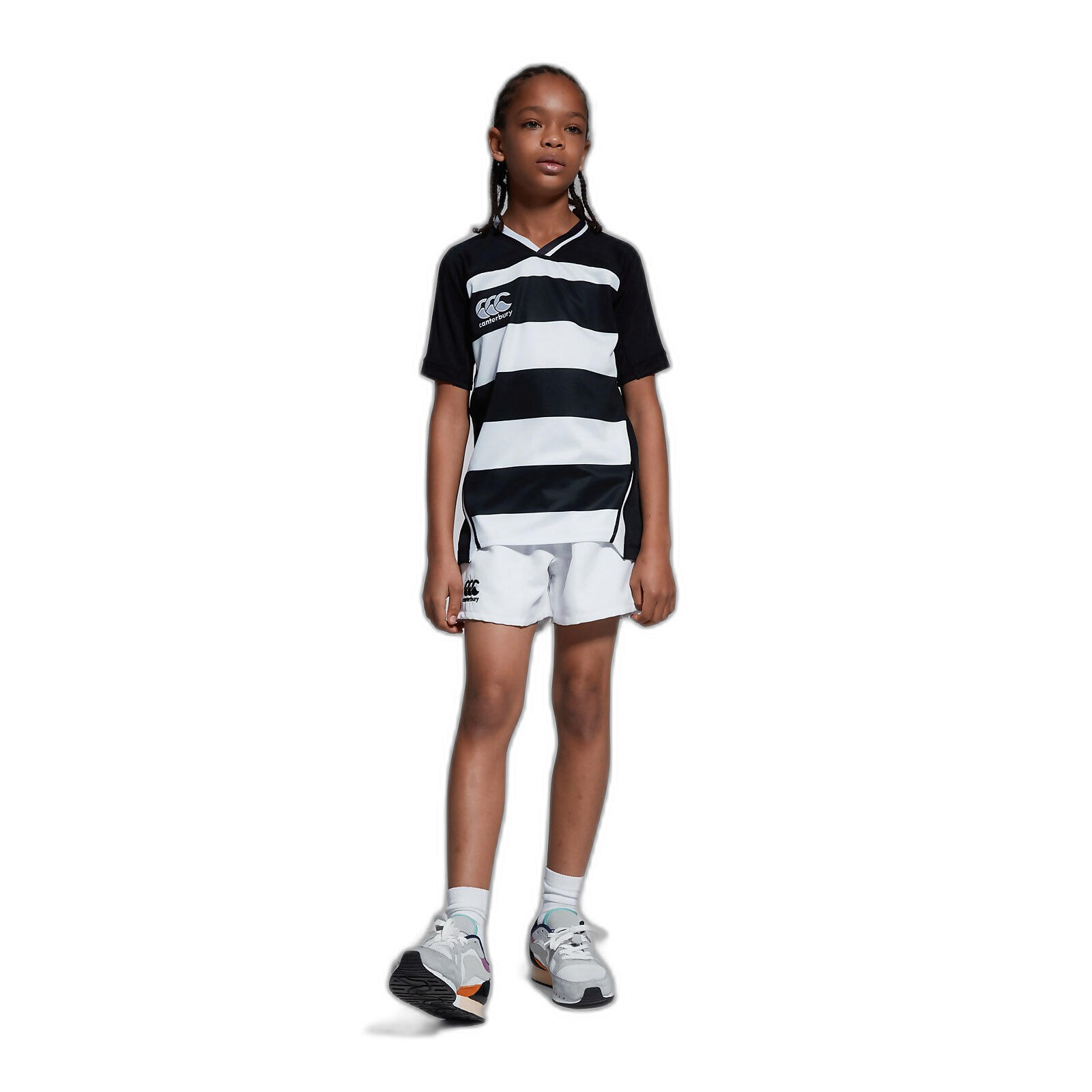 Camiseta de rayas para niños Canterbury Vapodri Evader 2/5