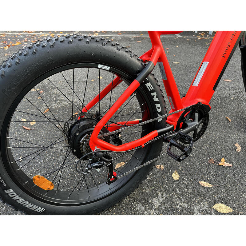 Vélo Électrique YEEP.ME HOLIDAY Orange 26’’ Fatbike 48V Batt 643Wh Freins Hydrau