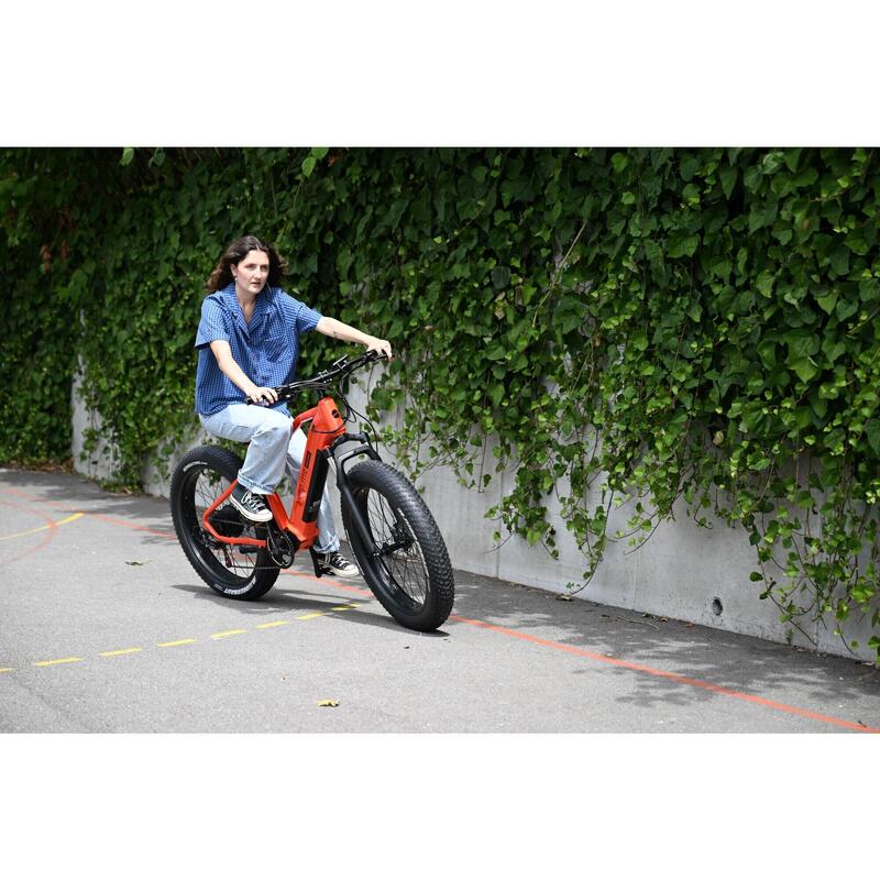Vélo Électrique YEEP.ME HOLIDAY Bleu 26’’ Fatbike 48V Batt 643Wh Freins Hydrau