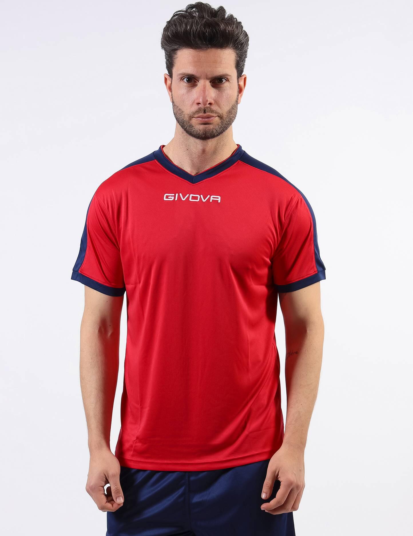 Sportshirt Givova Revolution Rood-blauw Rood 3/6